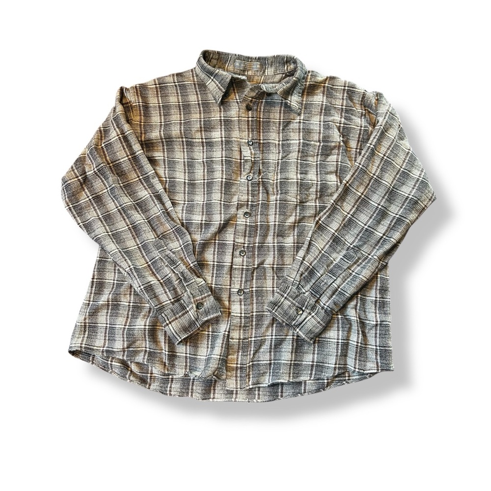 [River Brand] VTG Black and Gray Flannel